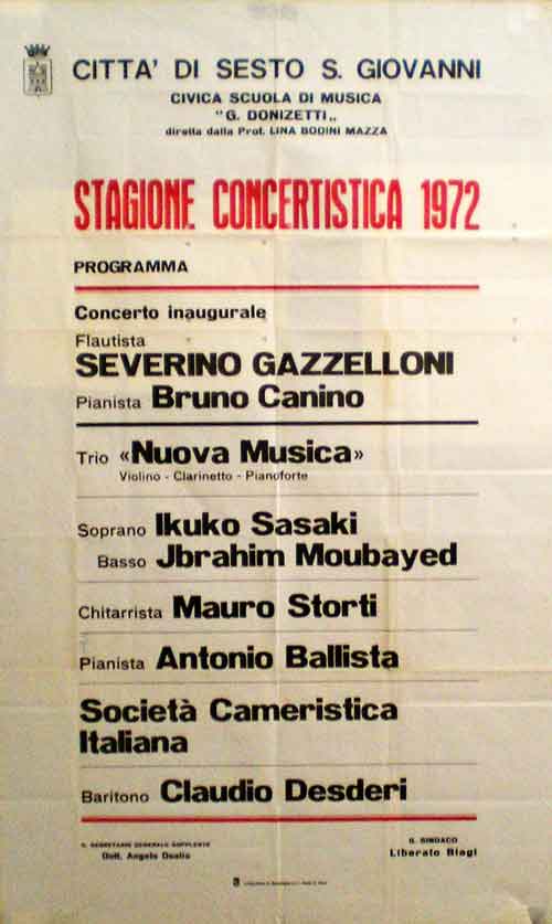 Concerto di Severino Gazzelloni